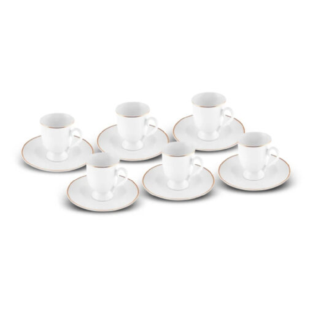 Karaca Karaca Alin 85ML 6-Person Coffee Cup Set | 153.03.05.0235 - Home & Kitchen - Lebanon