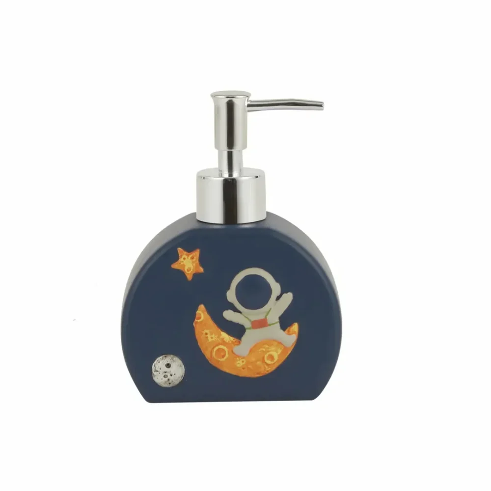 Karaca Karaca Home Space Navy Blue Children's Liquid Soap Pump, 10x9x15cm | 153.09.01.5544 - Home & Kitchen - Lebanon