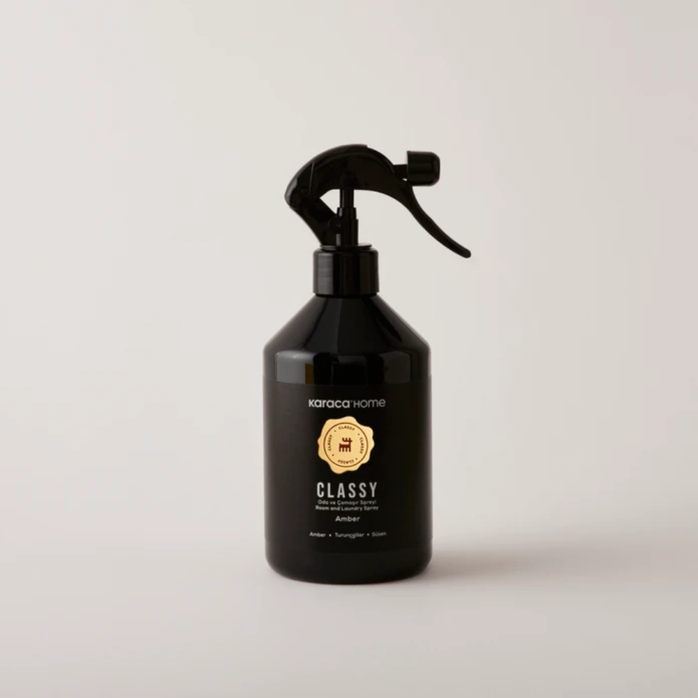 Karaca Karaca Home Classy Amber Room and Laundry Spray, 500ML | 153.09.01.7162 - Home & Kitchen - Lebanon