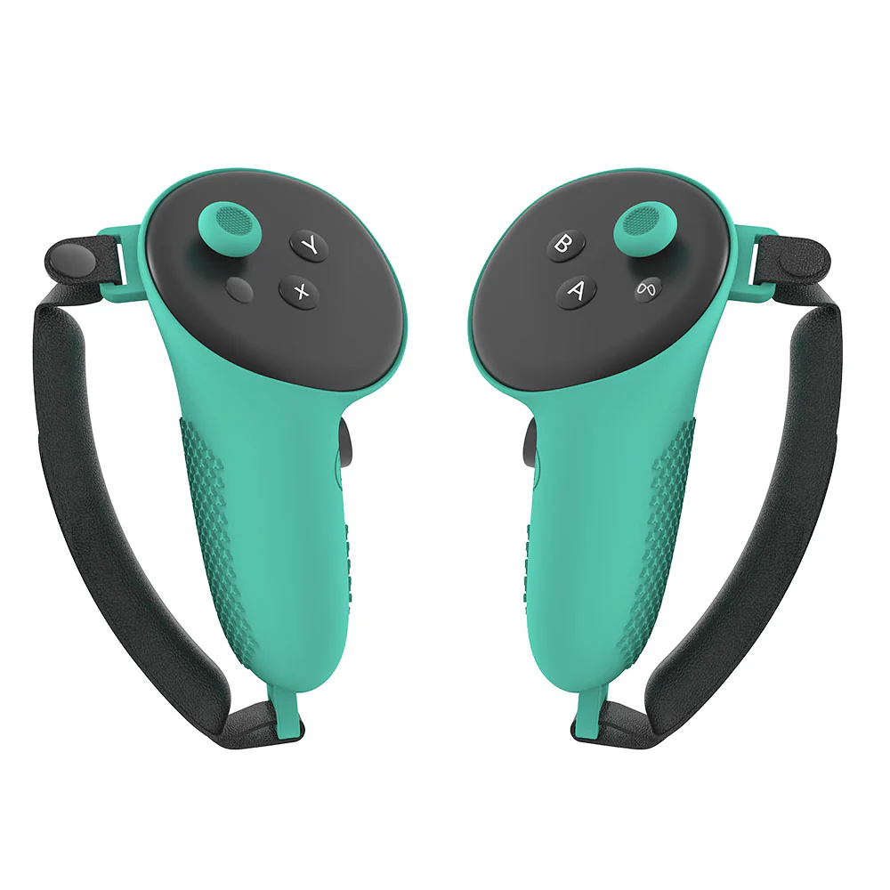 Dobe VR Controller Protective Silicone Cover with Analog Grips For Meta Quest 3 & Meta Quest 3s Controllers - Turquoise - Gaming - Lebanon