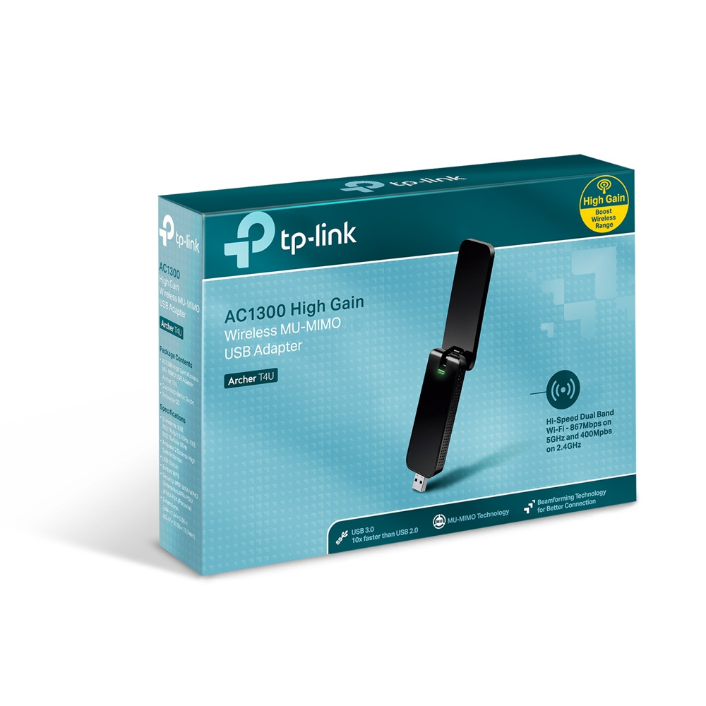 TP-Link TP-Link AC1300 Wireless Dual Band USB Adapter | ARCHER-T4U - Networking - Lebanon