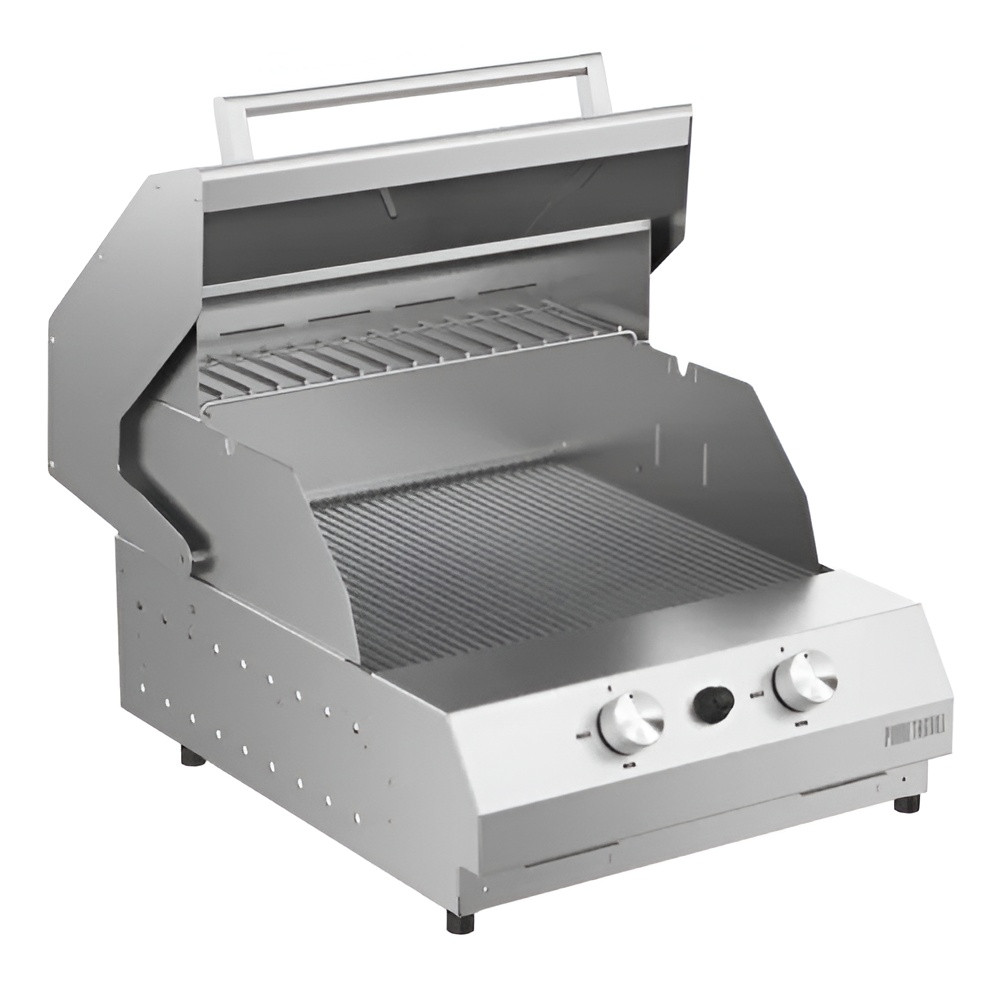 Pianeta Grill Pianeta Grill Stainless Steel Gas Grill Fry Top 500G Countertop BBQ – 2 Burners, Square Design | 1016-T - Home & Kitchen - Lebanon