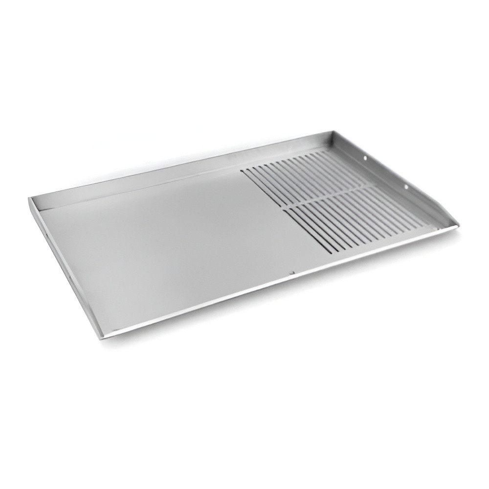 Pianeta Grill Pianeta Grill Stainless Steel Teppanyaki Cooktop Plate 37.5×45cm – Grooved Griddle Plate | 2011 - Home & Kitchen - Lebanon