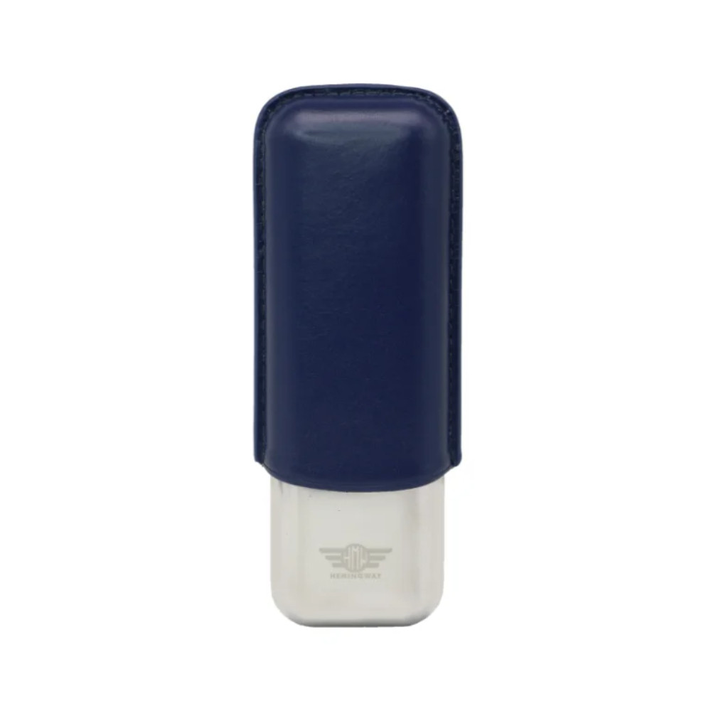 Hemingway Hemingway Metal Cigar Case With Tight Seal Holds Up To 2 Cigars - Blue | HemMetalBlue - Home & Kitchen - Lebanon