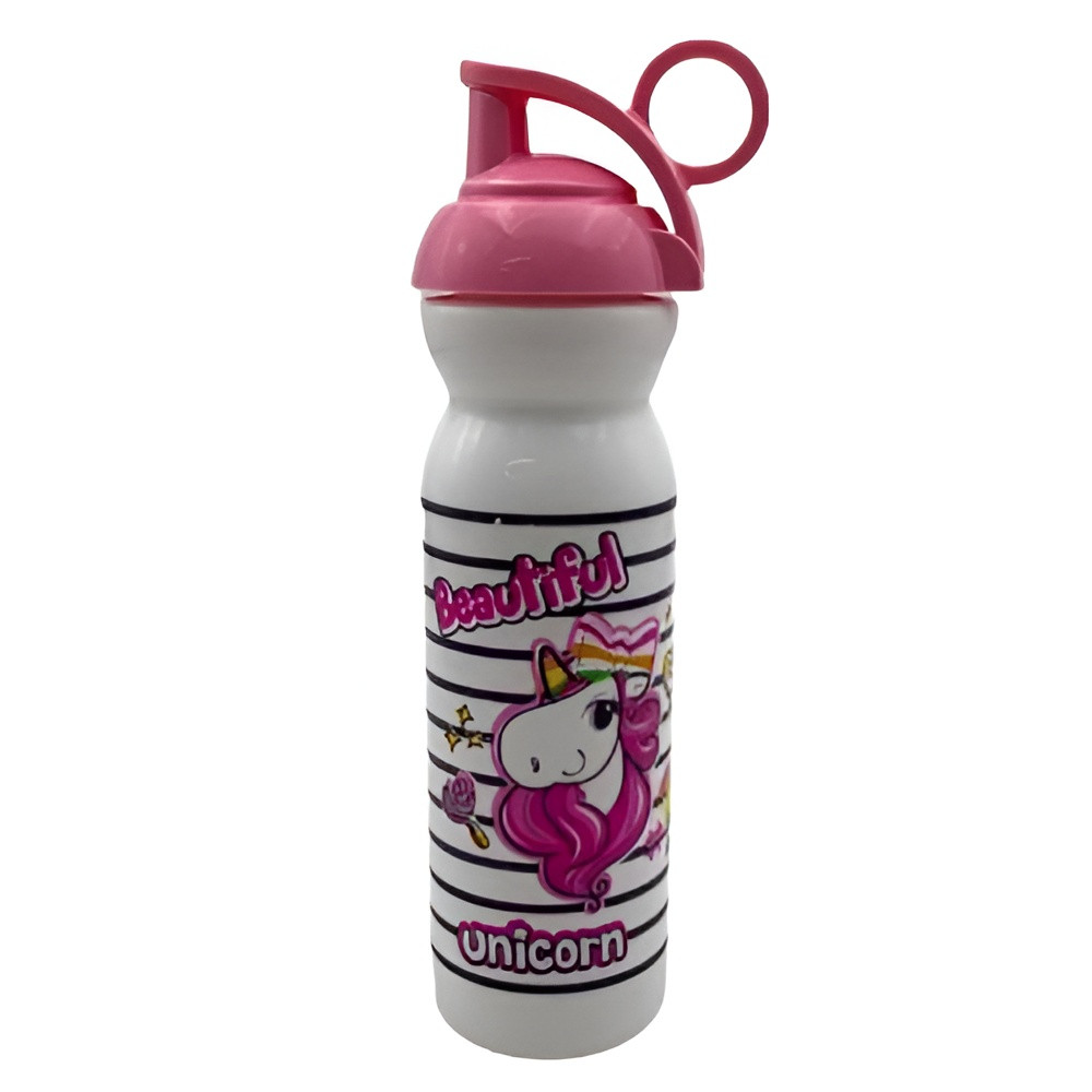 Unicorn Kids Water Bottle with Flip Straw Lid – Pink | 161804-010 - Home & Kitchen - Lebanon