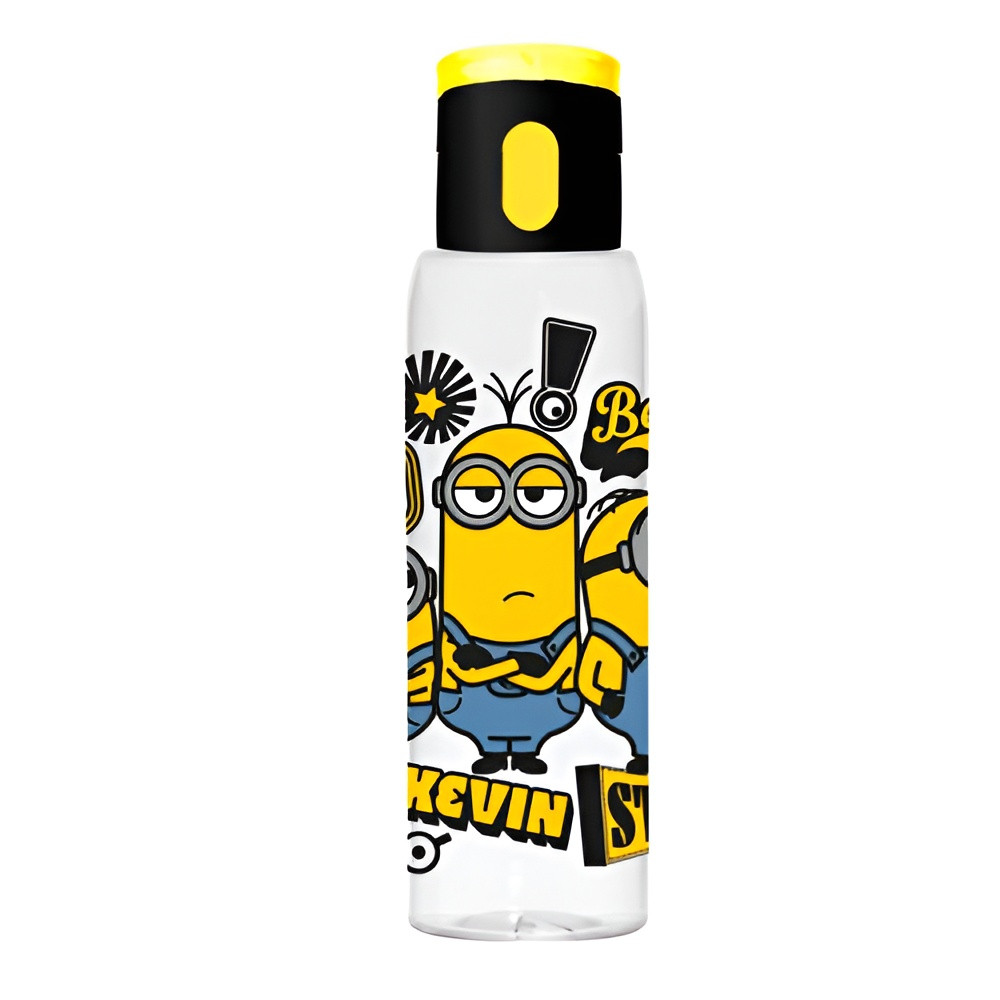 Minions Kevin Kids Water Bottle with Push Button Lid – Yellow | 161418-250 - Home & Kitchen - Lebanon