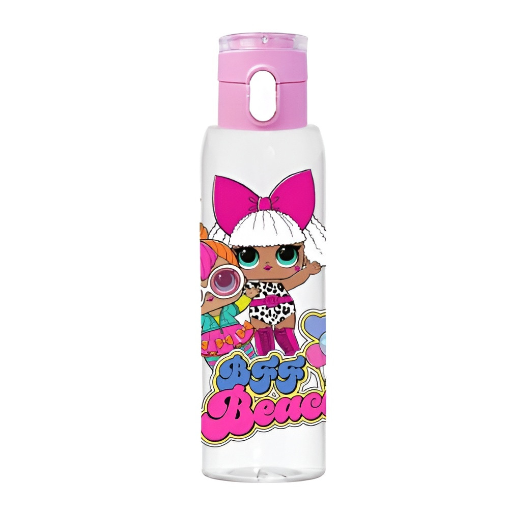 LOL Surprise OMG Beach Kids Water Bottle with Push Button Lid | 161418-230 - Home & Kitchen - Lebanon
