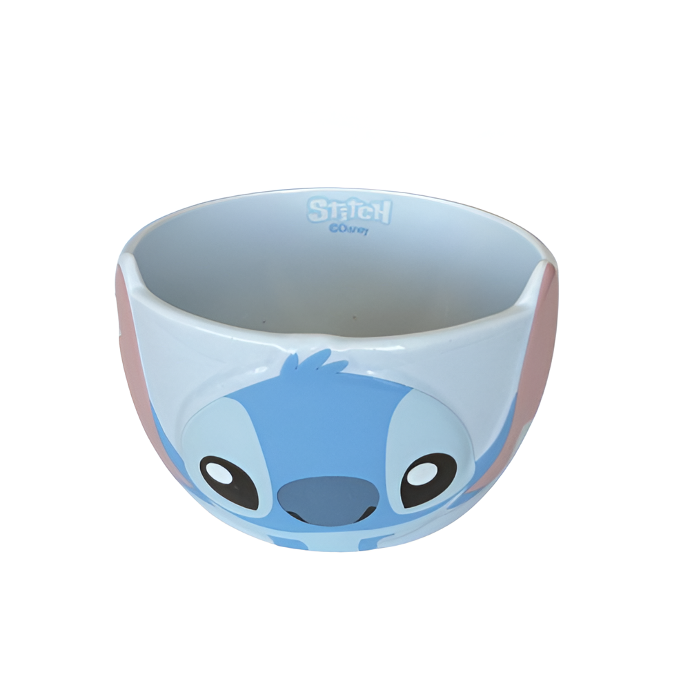 Cartoon Stitch Ceramic Bowl Cute Kids Snack & Cereal Bowl – Blue | ALYD23-093S - Home & Kitchen - Lebanon