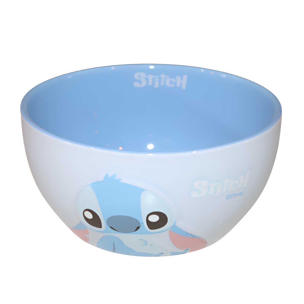 Cartoon Stitch Ceramic Bowl with Inner Print Kids Food Bowl – Blue | ALYD23-095S - Home & Kitchen - Lebanon