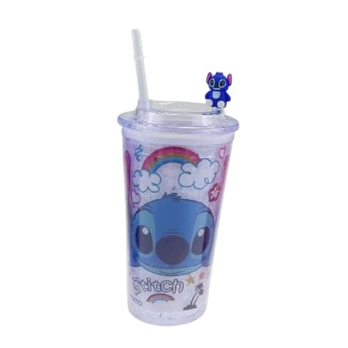 Kids Cartoon Angel Plastic Tumbler with Straw Ice Drink Cup – Pink | AL6620-11B - Toys & Games - Lebanon