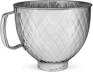 KitchenAid 4.8L Bowl with Handle - Quilted Stainless Steel | 5KSM5SSBQB