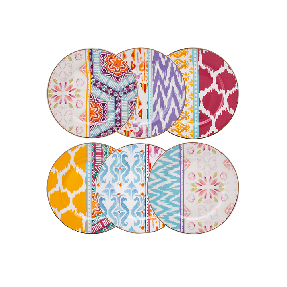 Karaca Karaca Ibiza Winter 20cm 6-Piece Cake Set | 153.03.06.6893 - Home & Kitchen - Lebanon