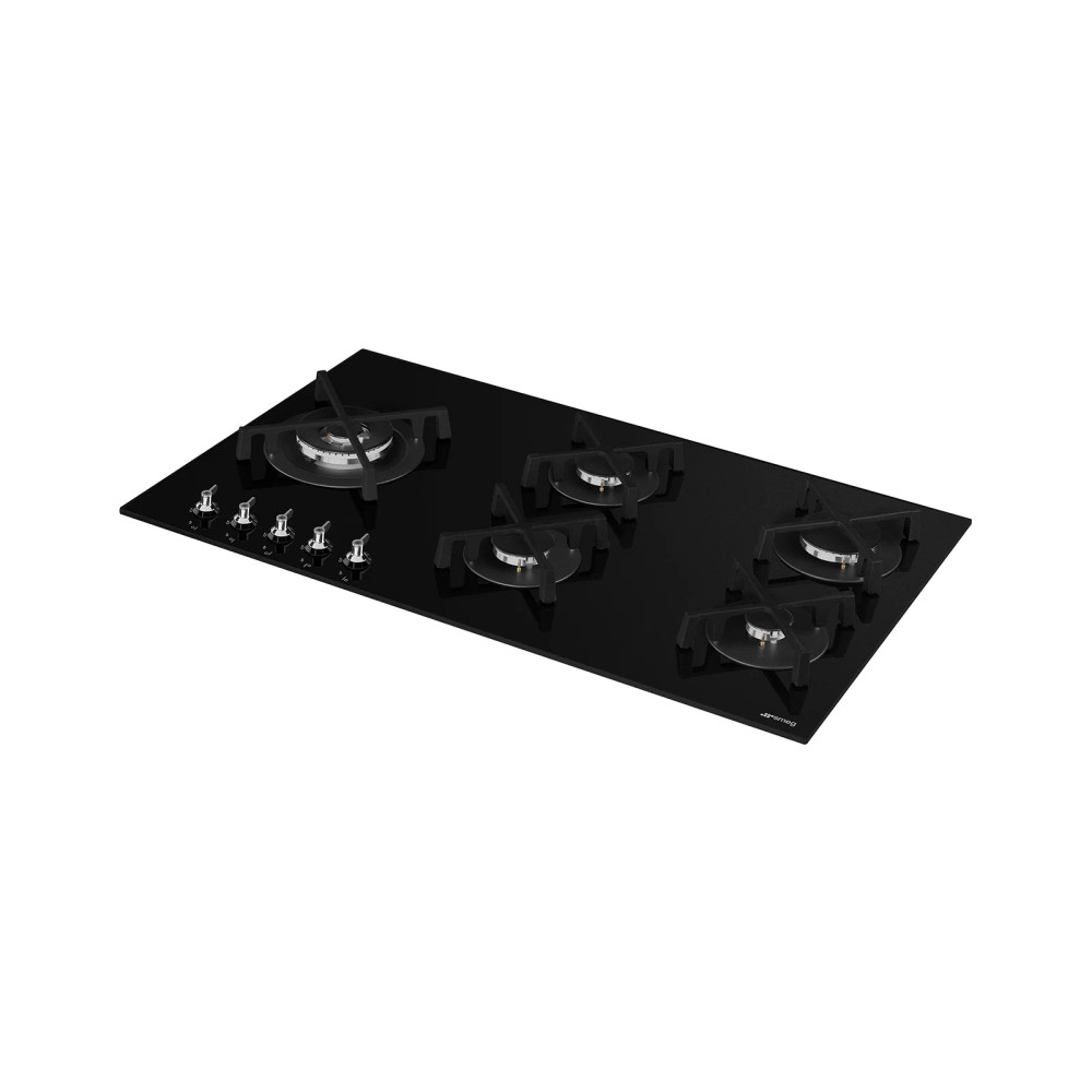 Smeg SMEG Gas Hob 90cm 5 Burners Safety Classica Vitroceramic | PV395LN - Home & Kitchen - Lebanon