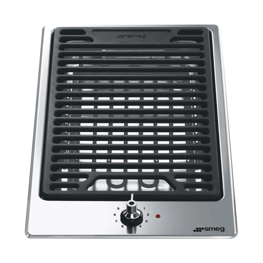 Smeg SMEG Built in Barbecue Electric 30 cm Stainless Steel PGF30B - Home & Kitchen - Lebanon