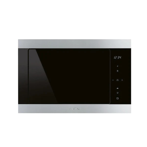 Smeg SMEG Built-In Microwave 25L Stainless Steel & Black | FMI325X - Home & Kitchen - Lebanon