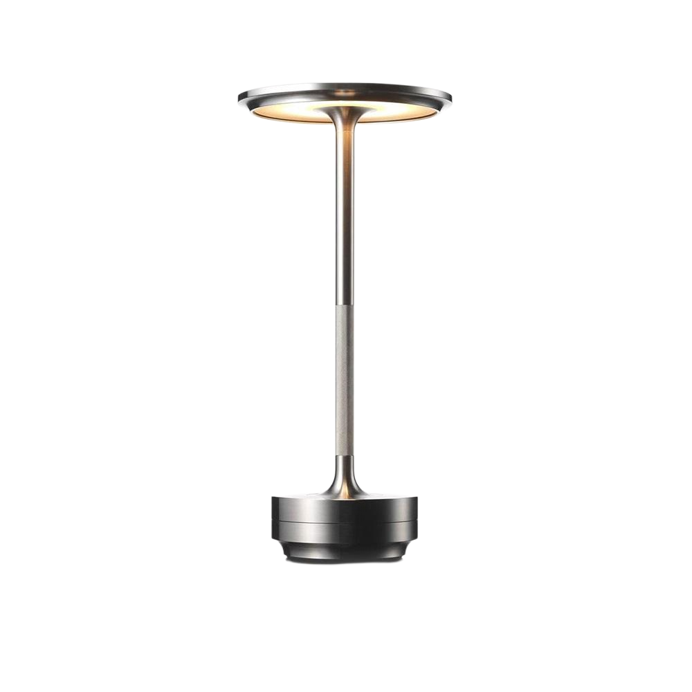 SK SK Premium Silver LED Table Lamp 28 cm - Elegant Ambient Illumination | SK195149 - Home & Kitchen - Lebanon