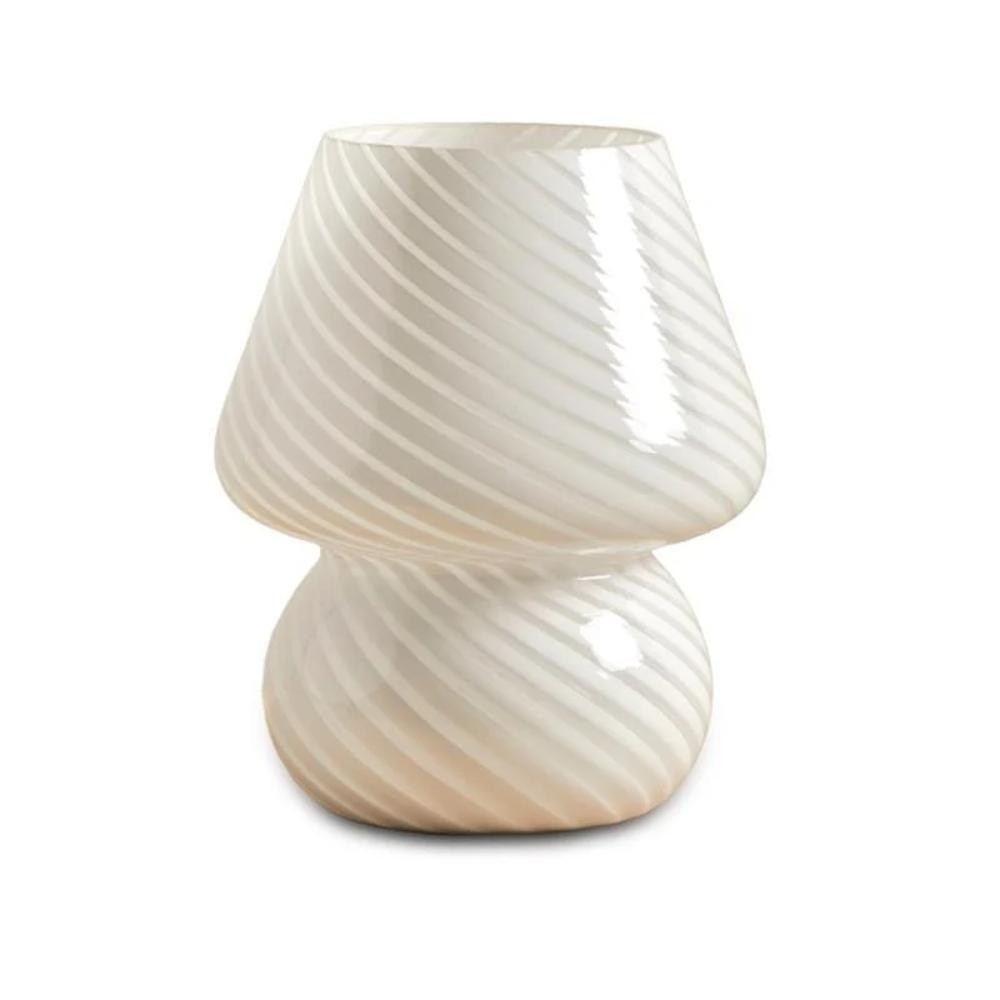 SK SK Striped Glass Accent Lamp - 18 cm, Elegant Plug-In Lighting | SK1951424 - Home & Kitchen - Lebanon