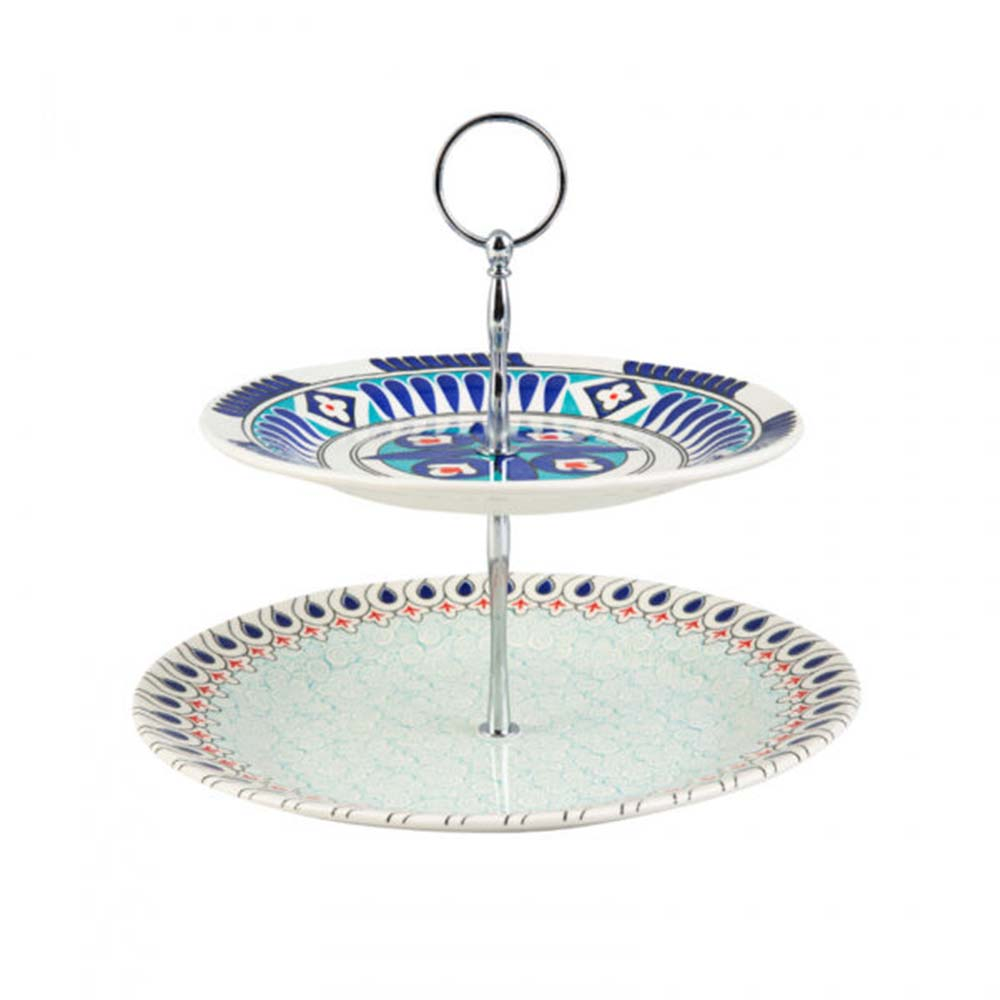Karaca Karaca Mai Seljuk Series Tiered Cookie Stand | 153.03.07.9028 - Home & Kitchen - Lebanon
