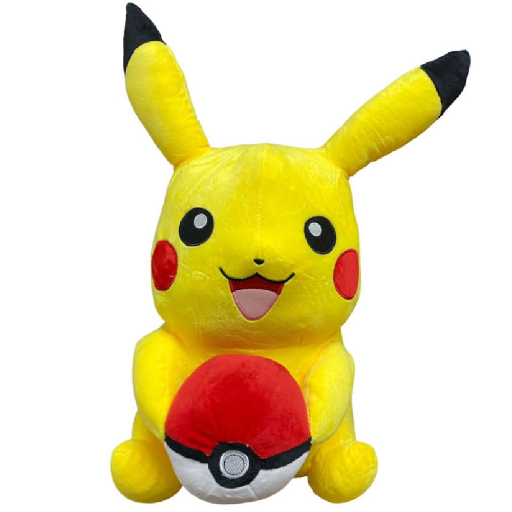 Pikachu Plush Toy with Poké Ball 50cm – Yellow | AL24363 - Toys & Games - Lebanon