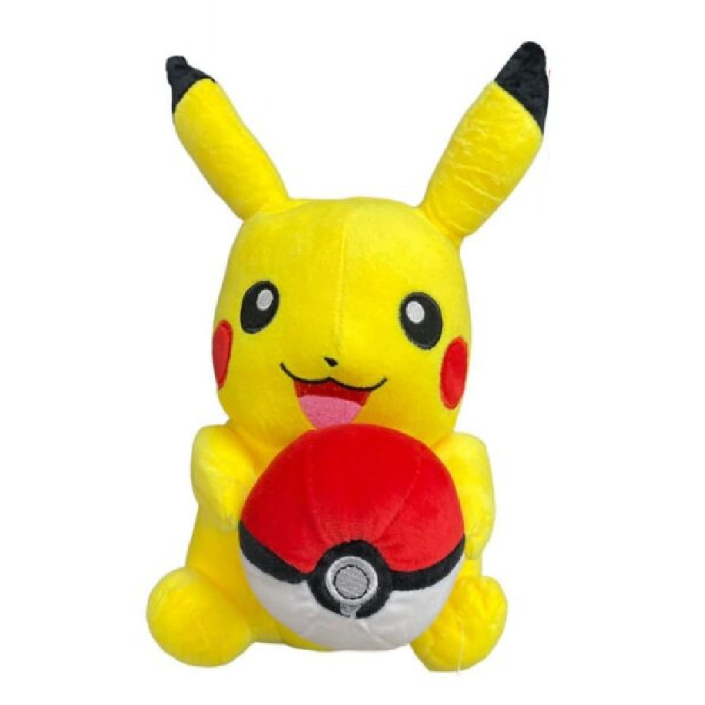 Pikachu Plush Toy with Poké Ball 40cm – Yellow | AL24364 - Toys & Games - Lebanon