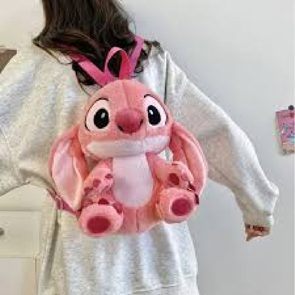  Stitch Plush Backpack 30cm – Pink | AL24398 - Toys & Games - Lebanon