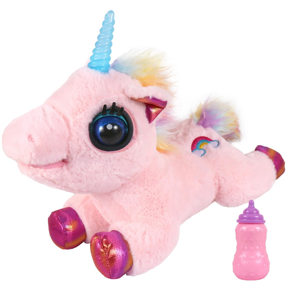  LED Unicorn Plush Toy with Bottle – Pink | BL-274 - Toys & Games - Lebanon