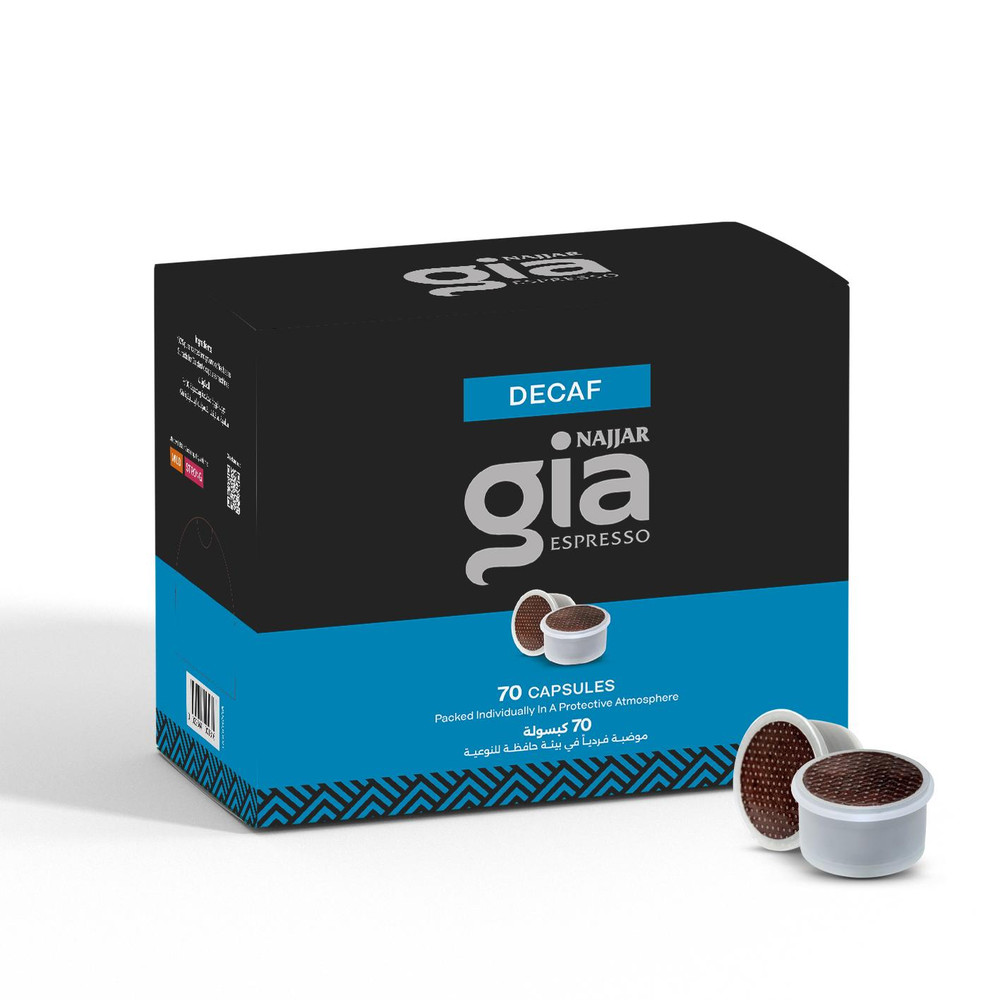 Najjar Gia Najjar Decaf Capsules - 70 Capsules - Home & Kitchen - Lebanon
