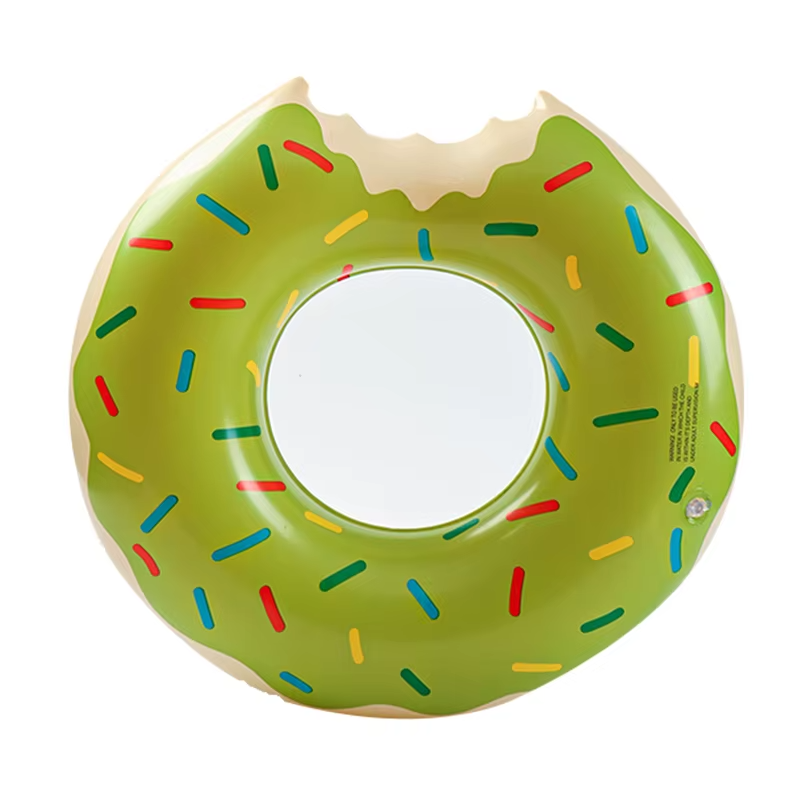 Inflatable Green Donut Swim Ring - Pool Float for Kids & Adults | 583-5 - Sports & Outdoors - Lebanon