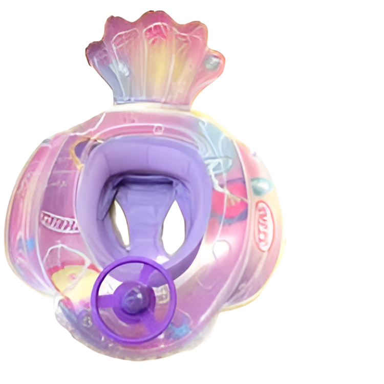 Princess Shell Baby Inflatable Swim Seat with Steering Wheel - Pink | 583-17 - Sports & Outdoors - Lebanon