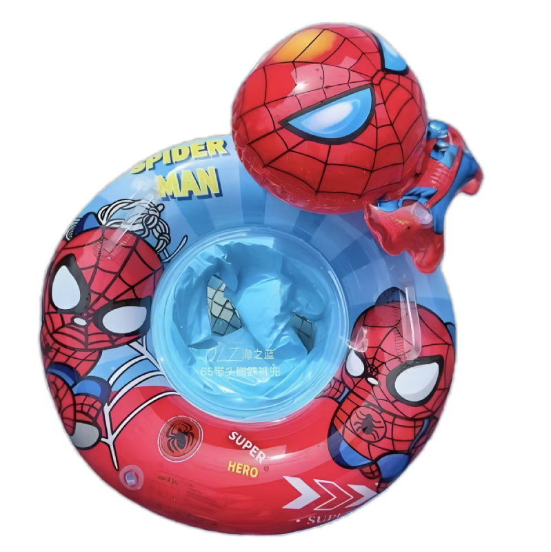 Spider-Man Baby Inflatable Swim Ring – Seat Float with Ball Toy | 583-24 - Sports & Outdoors - Lebanon