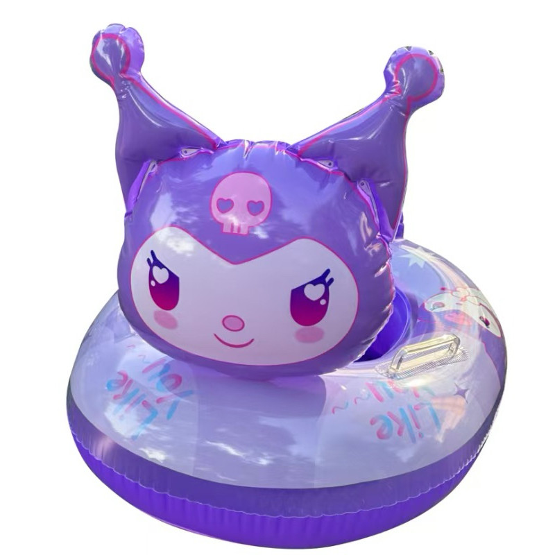 Cute Purple Cartoon Baby Inflatable Swim Ring - Kids Seat Float | 583-56 - Sports & Outdoors - Lebanon