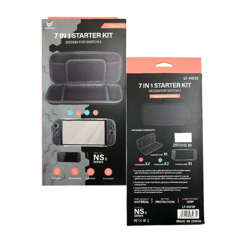 Lucky Fox 7 in 1 Starter Kit for Nintendo Switch 2 - Gaming - Lebanon