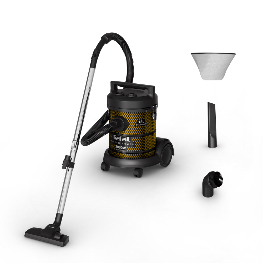Tefal Tefal Corded Bagless Drum Vacuum Cleaner X-Power 20L | TW4025M0 - Home & Kitchen - Lebanon