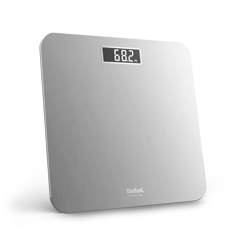 Tefal Tefal Premiss Digital Bathroom Scale - Square Silver | PP1801V0 - Phones & Wearables - Lebanon