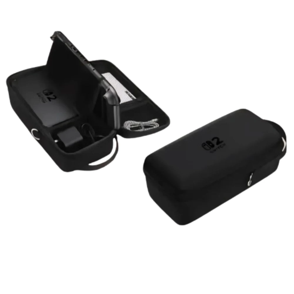 Ipega Hard Carrying Case For Nintendo Switch 2 With Storage Pockets for TV Dock, Charger, Games & Controllers - Standard Black - Gaming - Lebanon