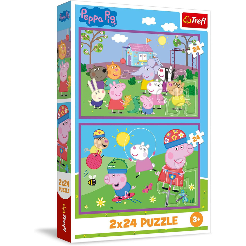 Trefl Trefl Puzzle 2-in-1 Peppa Pig - 2x24 pcs | 34435 - Toys & Games - Lebanon
