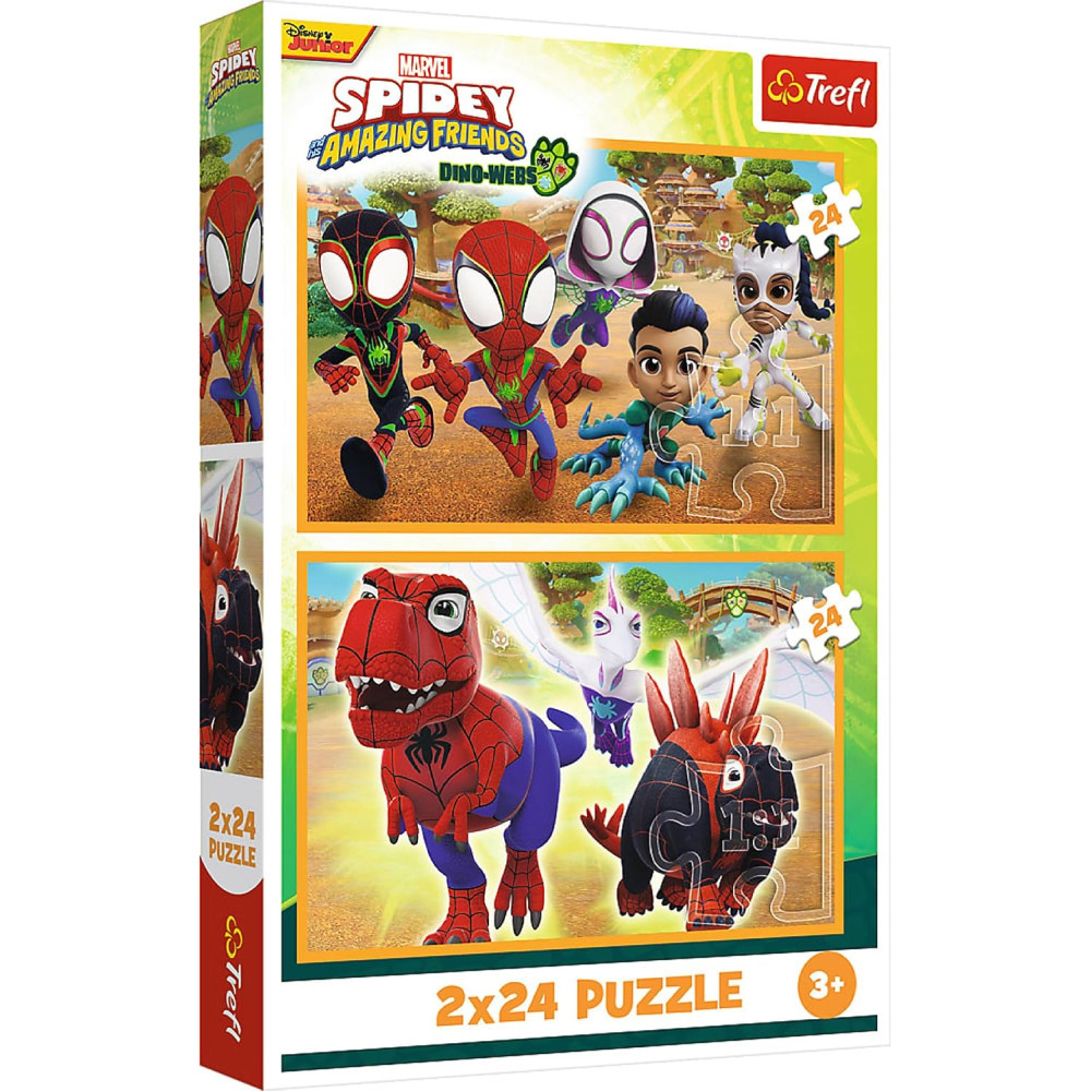 Trefl Trefl Puzzle 2-in-1 Disney Marvel Spidey Amazing Friends - 2x24 pcs | 34432 - Toys & Games - Lebanon