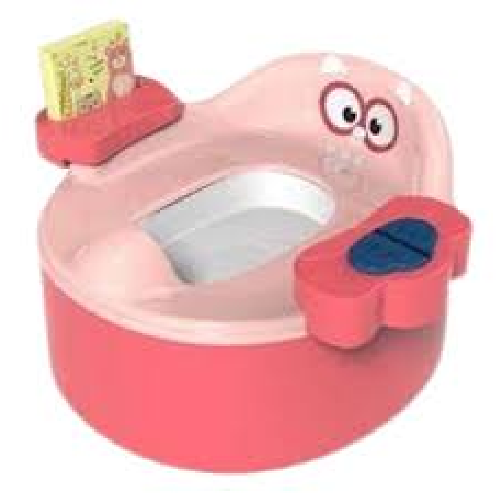 Kids Training Potty Seat with Backrest & Tissue Holder – Pink | AC1689 - Home & Kitchen - Lebanon