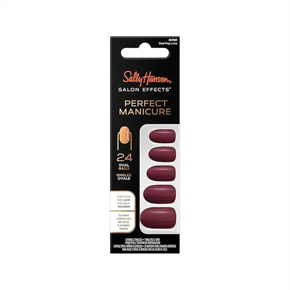 Sally Hansen Sally Hansen Salon Effects Perfect Fake Nails Kit - Oval Beet Pray Love | 283790 - Beauty & Personal Care - Lebanon