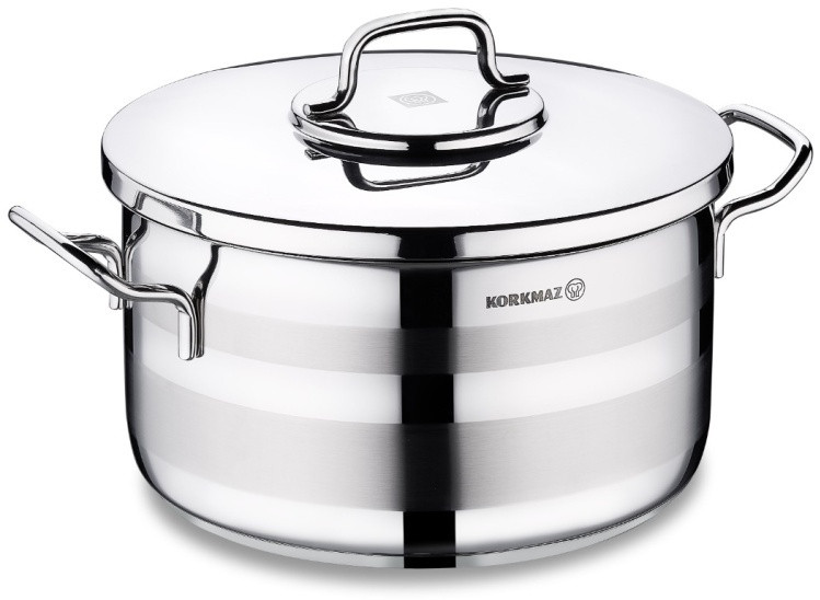 Korkmaz Korkmaz Astra Stainless Steel Pot 16 cm | A2021 - Home & Kitchen - Lebanon