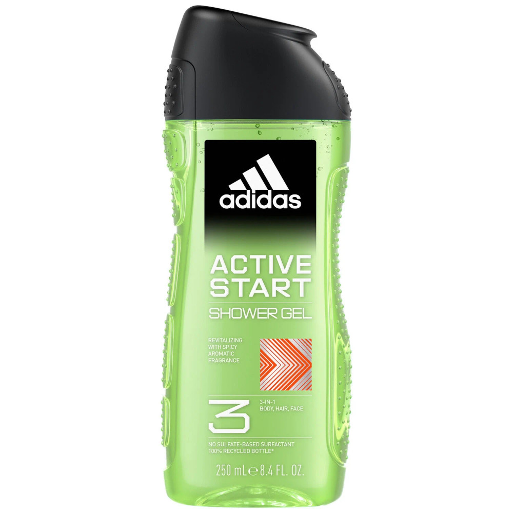 Adidas Adidas New 3-in-1 Active Start Shower Gel 250 ml - Men | 269289 - Beauty & Personal Care - Lebanon