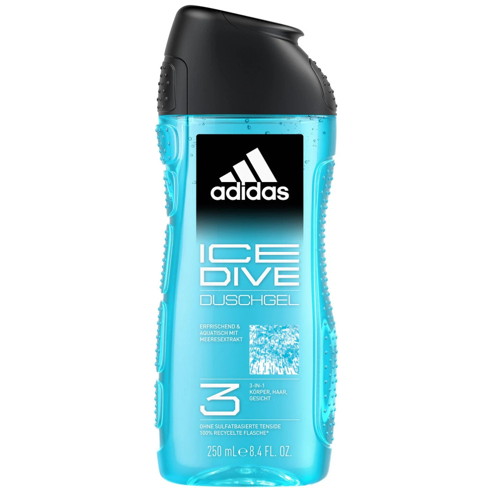 Adidas Adidas New 3-in-1 Ice Dive Shower Gel 250 ml - Men | 269291 - Beauty & Personal Care - Lebanon