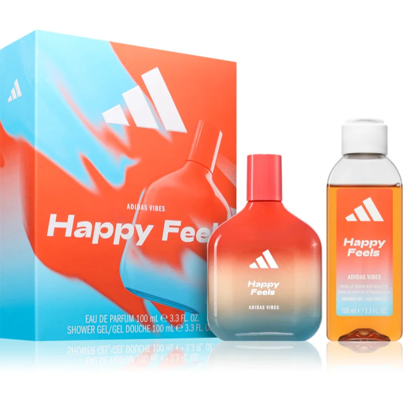 Adidas Adidas Vibes Happy Feels Eau de Parfum 100 ml + Shower Gel 100 ml Gift Set - Men | 294355 - Beauty & Personal Care - Lebanon