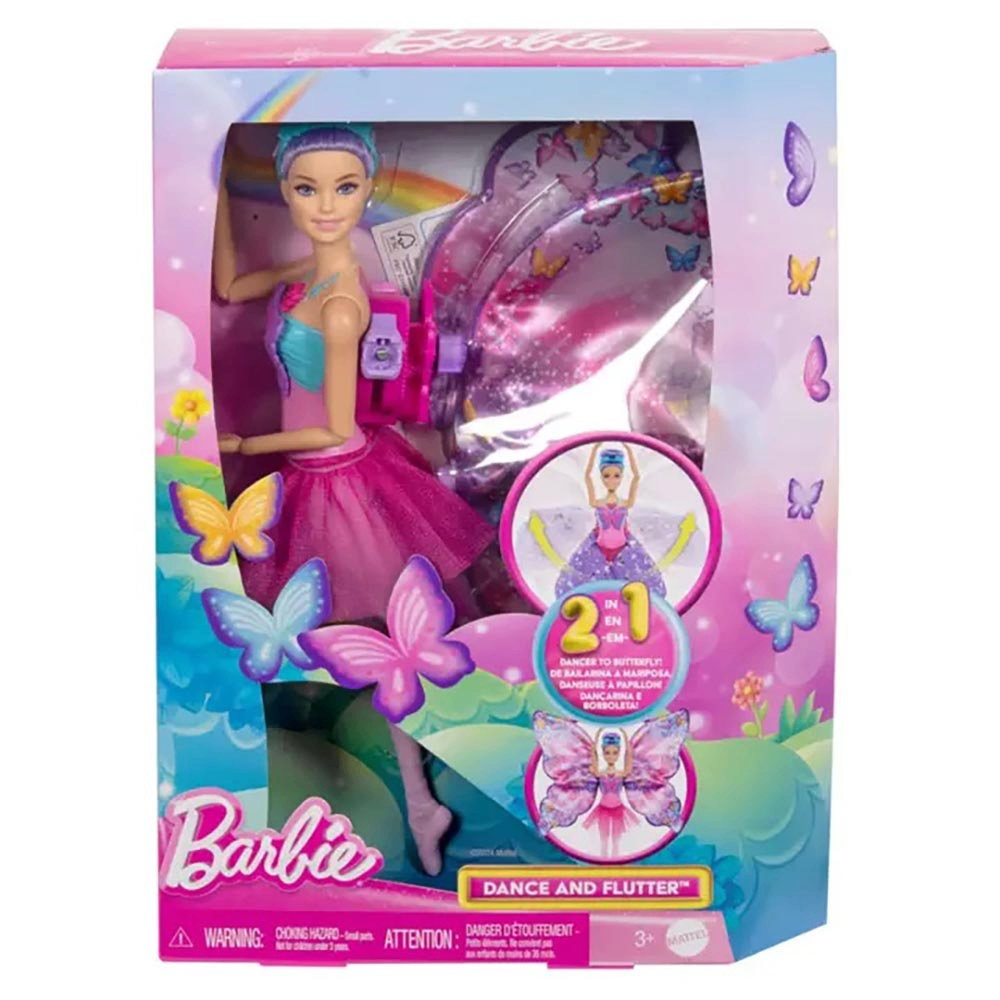 Barbie Barbie Dance & Flutter Doll with Transforming Wings | HXJ10 - Toys & Games - Lebanon
