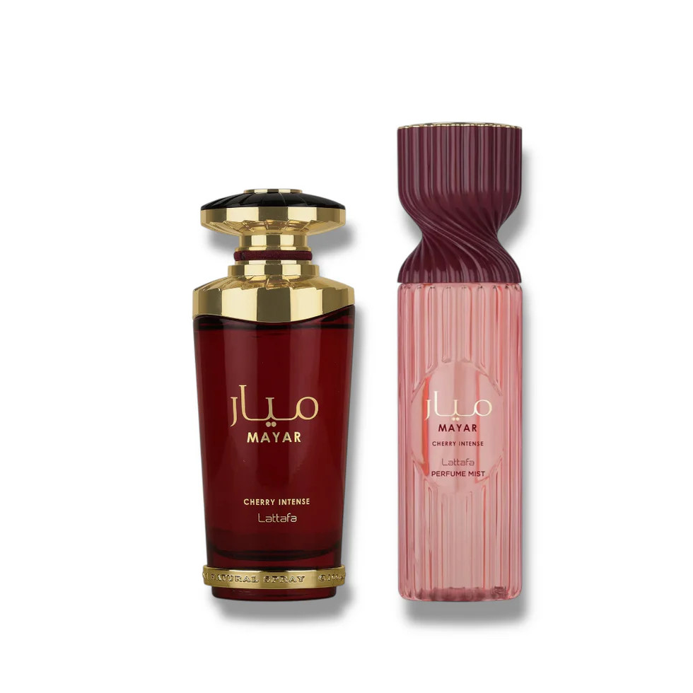 Lattafa Lattafa Mayar Cherry Bundle Women Perfume 100ml + Fragrance Mist 205ml - Beauty & Personal Care - Lebanon
