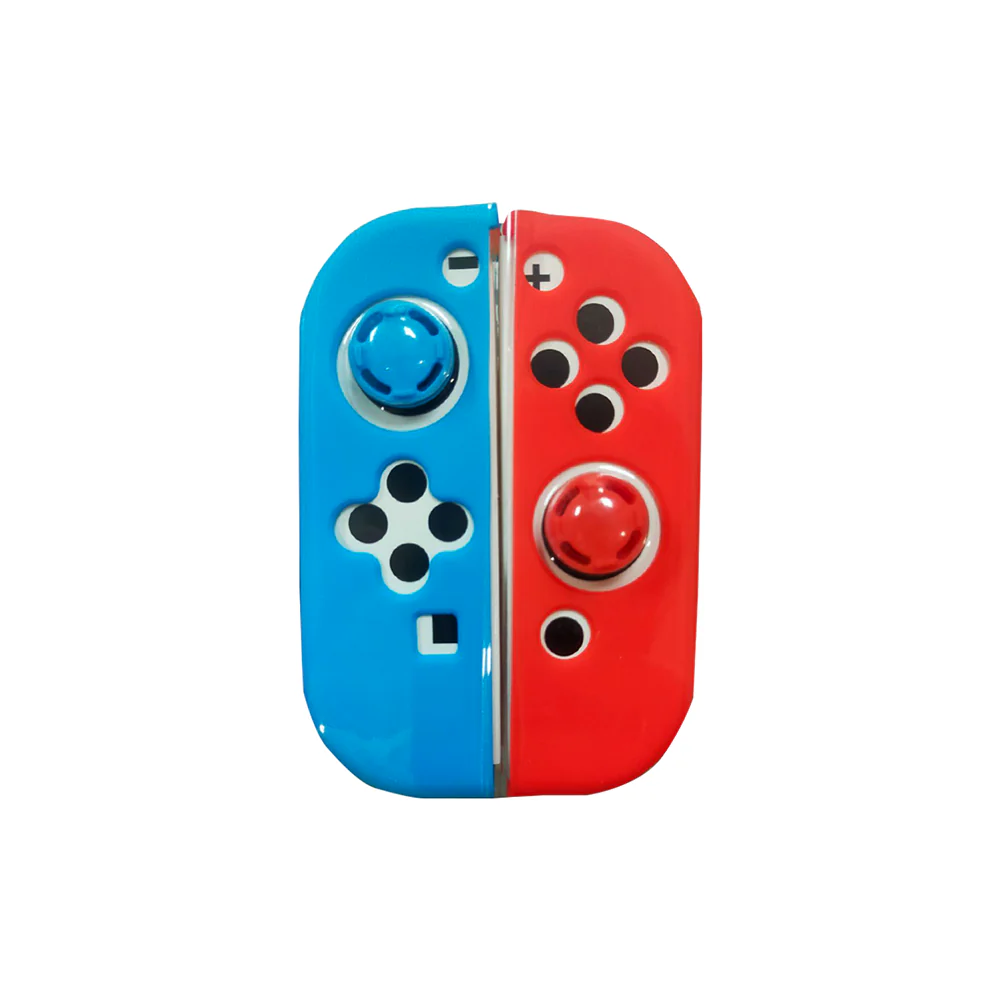 Lucky Fox Joy-Con Silicone Case with Thumb Grips - Blue/Red - Gaming - Lebanon