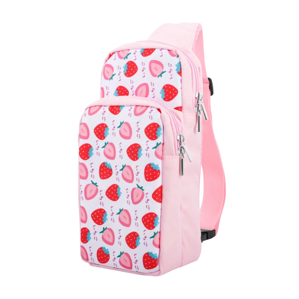 IPlay Shoulder Pouch Bag for Nintendo Switch - Pink Strawberry - Gaming - Lebanon