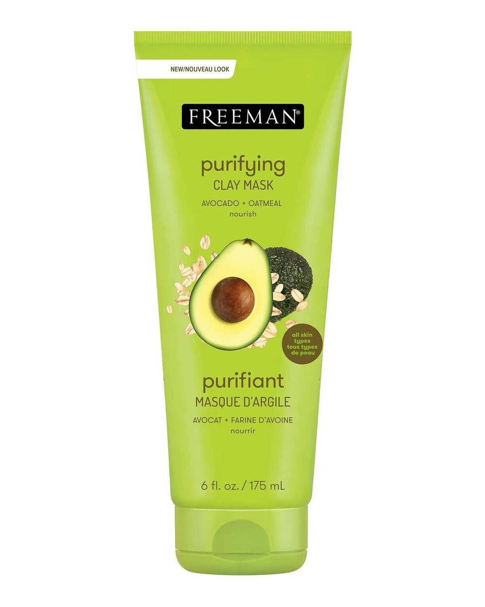 Freeman Freeman Purifying Avocado & Oatmeal Clay Mask - 177 ml | 268955 - Beauty & Personal Care - Lebanon