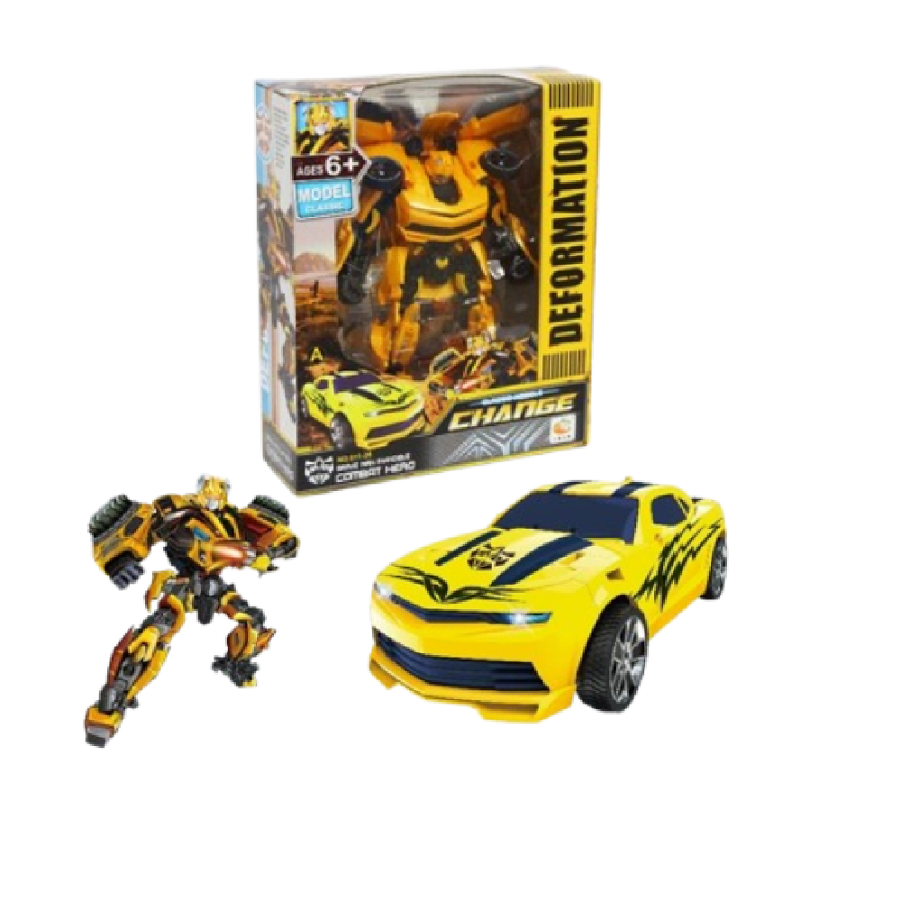Deformation Robot Car Transformer – Yellow | 611-26 - Toys & Games - Lebanon