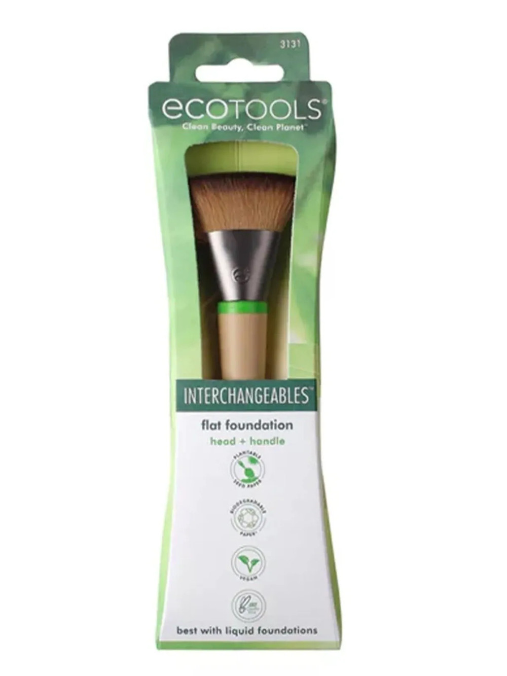 EcoTools EcoTools Interchangeables Flat Foundation Makeup Brush | 264690 - Beauty & Personal Care - Lebanon